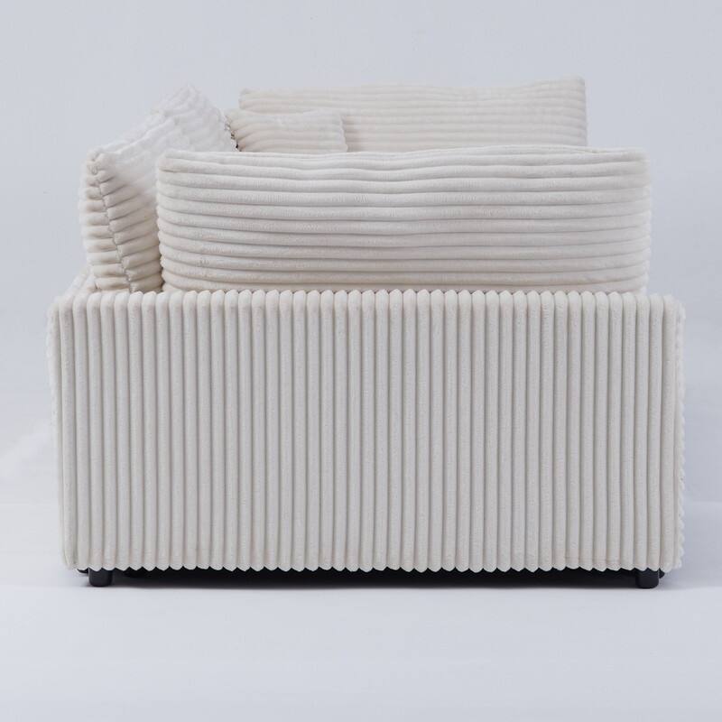 112" Corduroy Upholstered Sofa