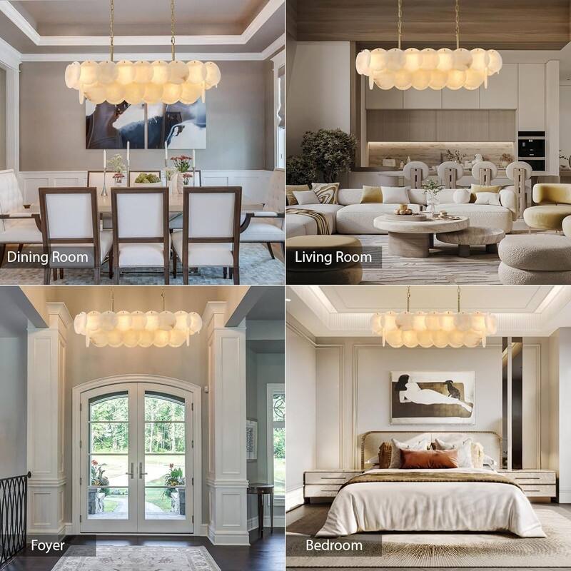 KAYLA Modern Natural Marble Living Room Chandeliers