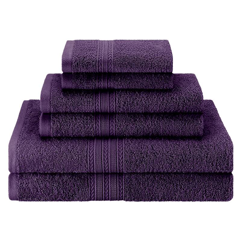 Eco-Friendly Sustainable Cotton 6-Piece Bathroom Towel Set