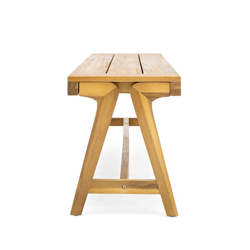 Lumina Outdoor Contemporary Acacia Wood 3-piece Picnic Dining Set by Christopher Knight Home