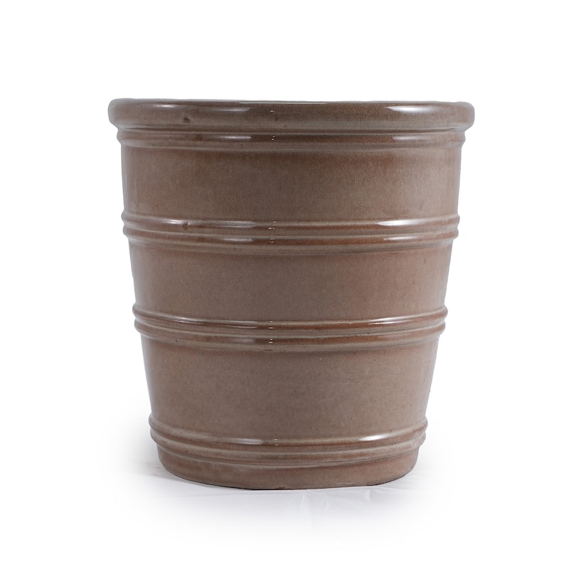 3 Pieces Ceramic Flowerpot, Modern Planter for Patio, Garden or Windowsills