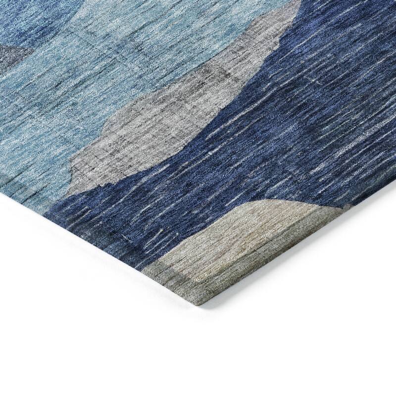 HomeRoots Abstract Transitional Rectangle Outdoor Rug