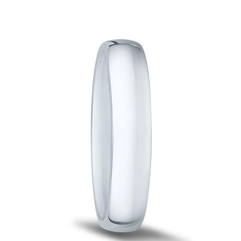 4mm Domed Comfort Fit Wedding Band in 950 Platinum