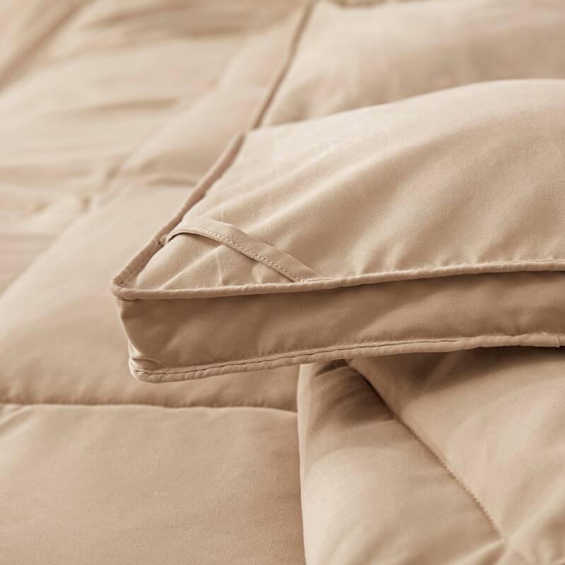 Lightweight & Year-round White Goose Down Duvet Comforter-Ginger Root