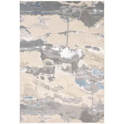 Susis Abstract Stain Resistant Area Rug By HomeRoots - 2' x 3'