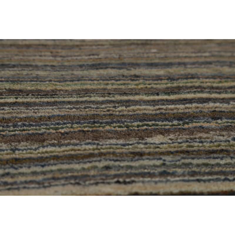Hand Knotted Oriental 100% Wool Carpet Tribal Animal Pictorial Multi-Colored Gabbeh Area Rug - 9' 10'' X 8' 0''