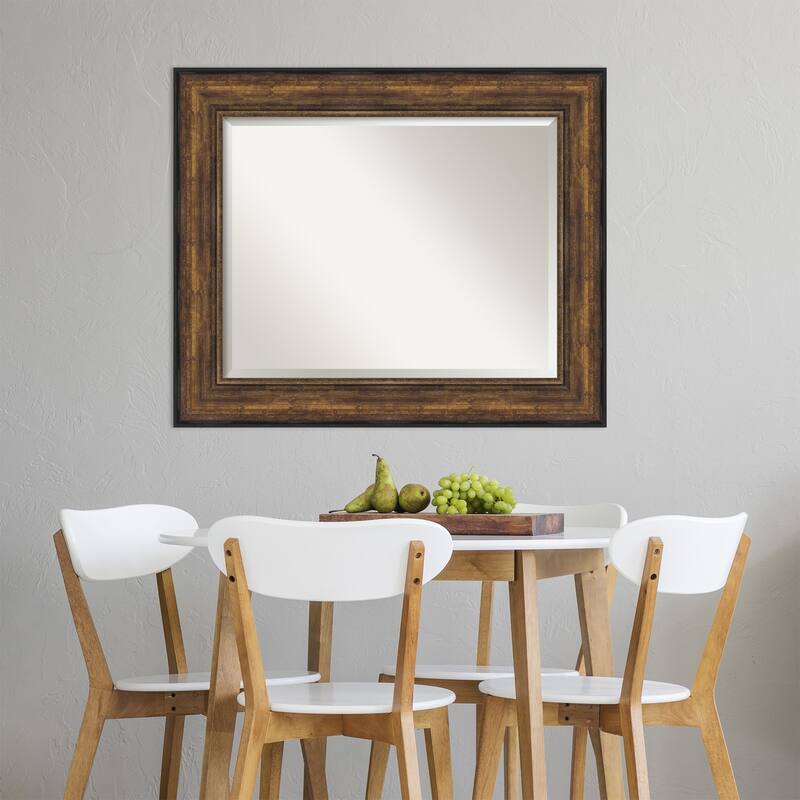 Beveled Wall Mirror - Ballroom Bronze Frame - Ballroom Bronze