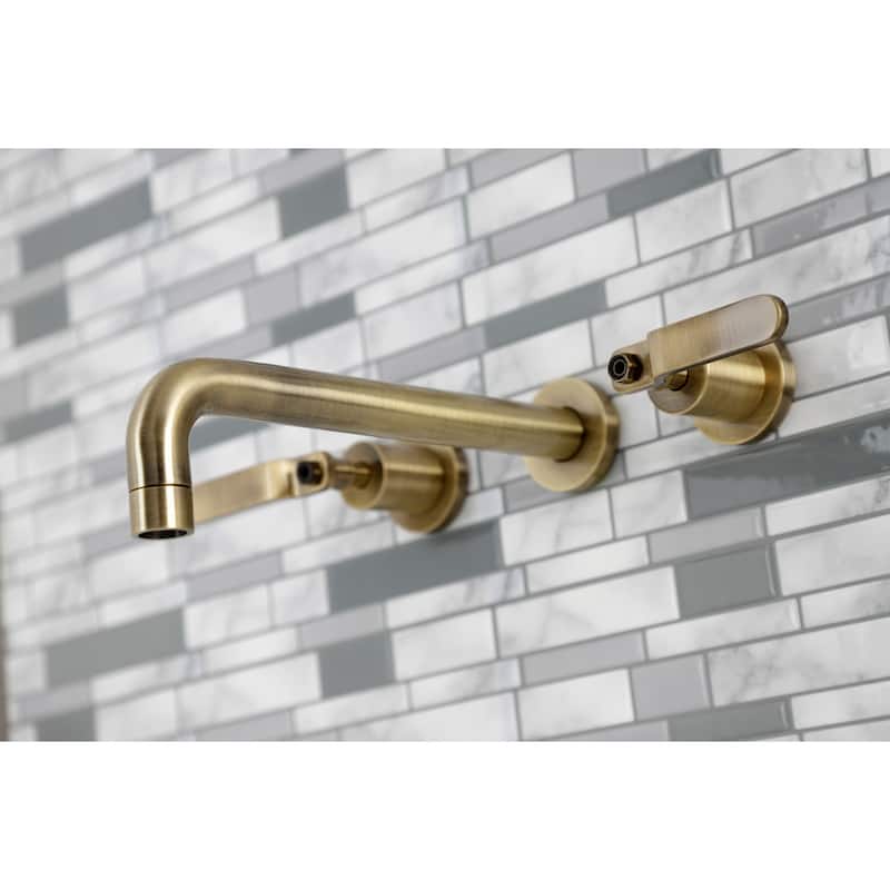 Whitaker Two-Handle 3-Hole Wall Mount Tub Faucet