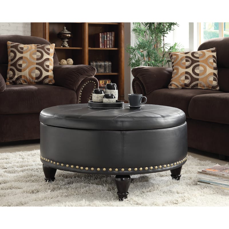 Copper Grove Payara Round Storage Ottoman