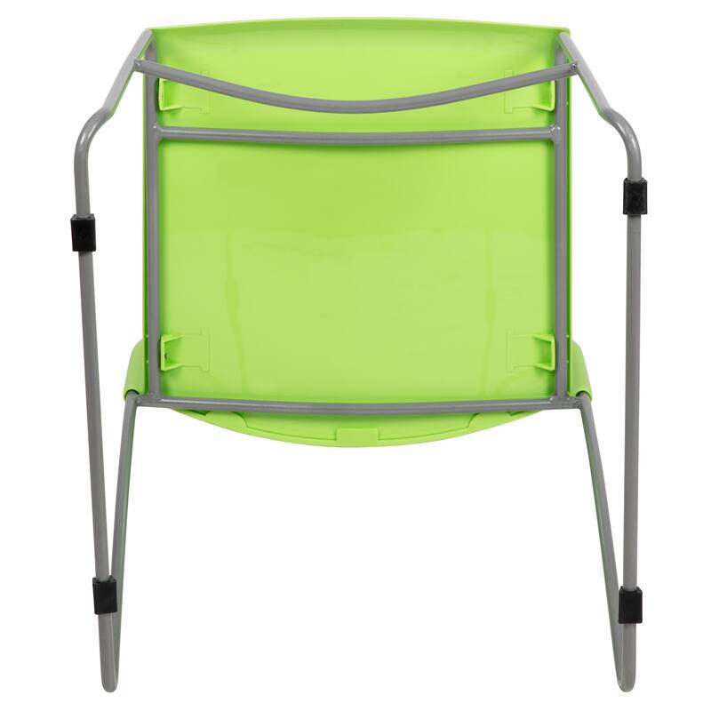661 lb. Capacity Stack Chair with Air-Vent Back and Powder Coated Sled Base