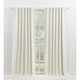 preview thumbnail 9 of 38, Lauren Ralph Lauren Waller Blackout Back Tab/Rod Pocket Single Curtain Panel 52x108 - Snowflake