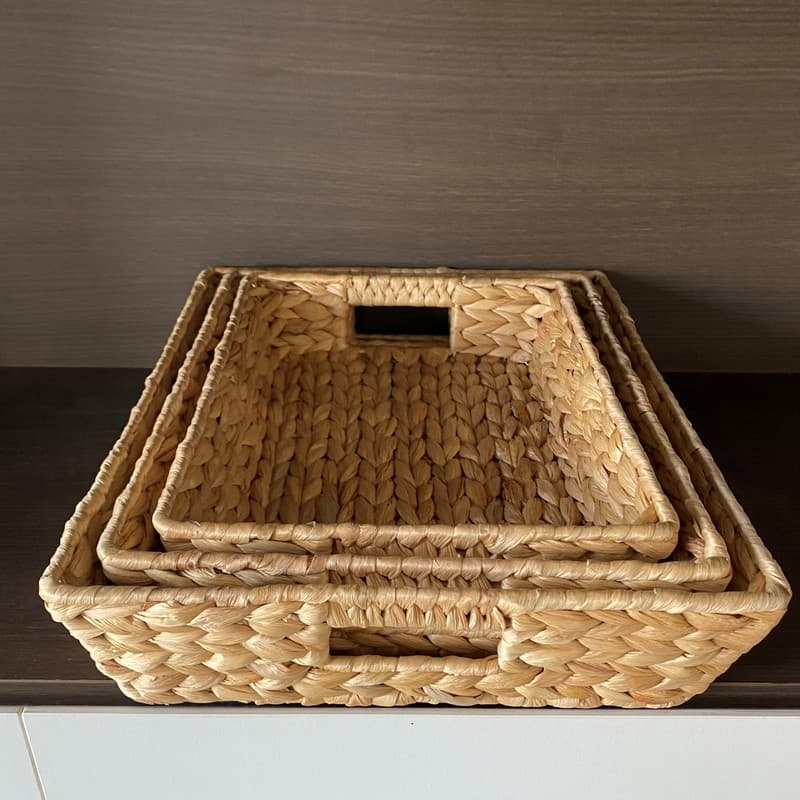 Water Hyacinth Serving Trays Set of Three