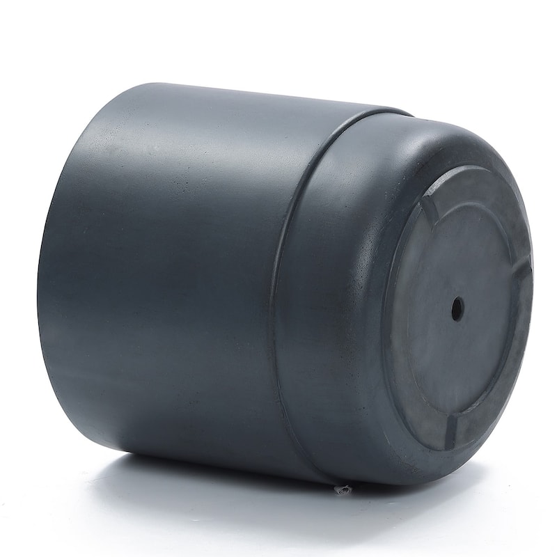 Modern Grey MgO 14.17" Round Planter
