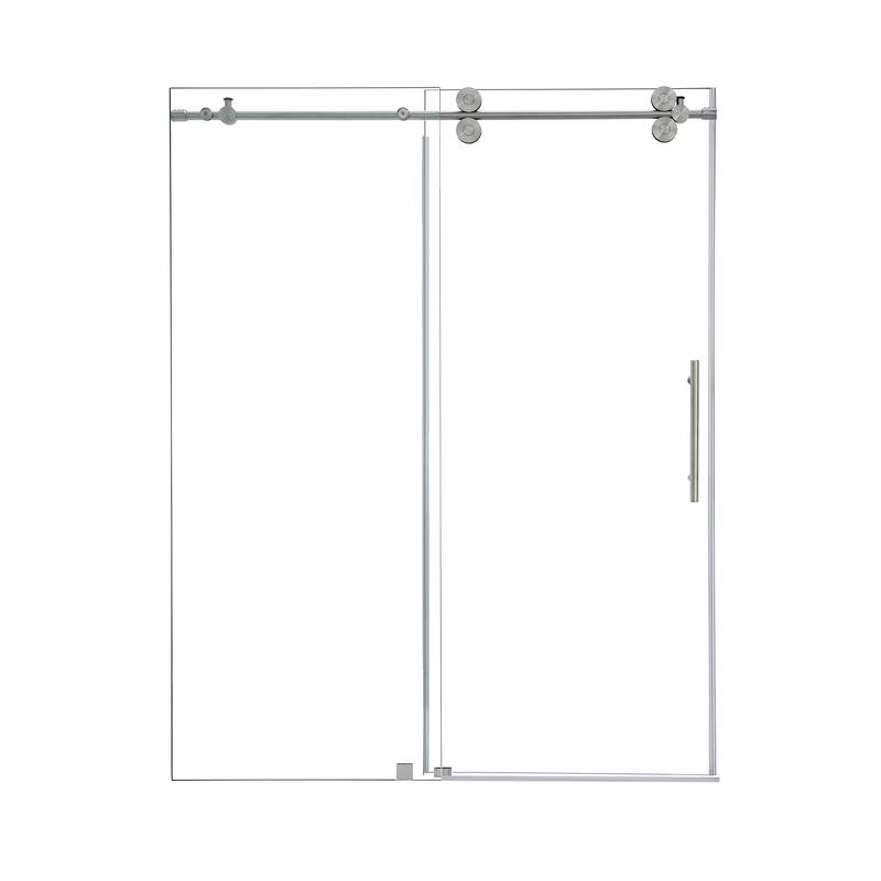 Altair Lazaro Single Sliding Frameless Shower Door with Clear Glass