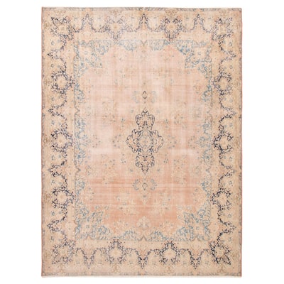 ECARPETGALLERY Hand-knotted Antalya Vintage Copper Wool Rug - 9'11 x 13'3