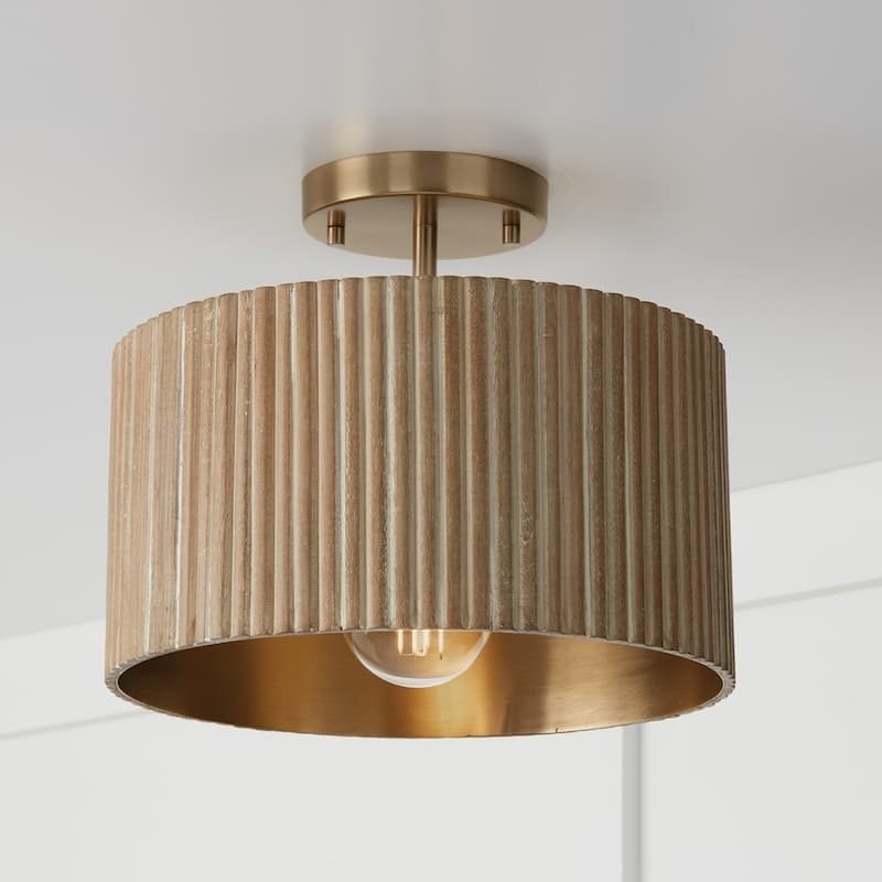 Donovan 1-Light Semi-Flush - 12.5"W x 11.75"H