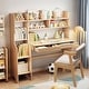 preview thumbnail 17 of 21, Kids Desk and Chair Set, Kids Table Computer Desk, Writing Desk Natural