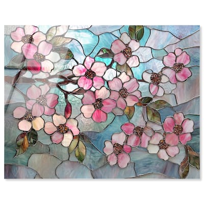 Shimmering Spring Blossoms II Acrylic by Art Remedy, Ready to Hang