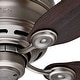 preview thumbnail 6 of 14, Hunter 42" Flush Mount Ceiling Fan with Pull Chains - Traditional - Low Profile!