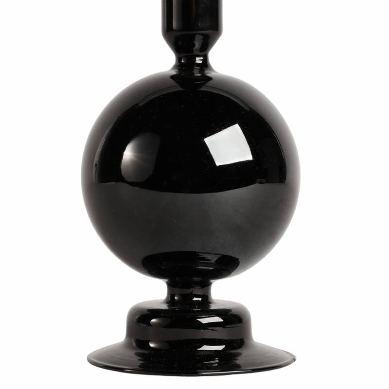 Sagebrook Home Glass Elegance - Illuminate Your Space with Unique Candle Holders - 4" x 4" x 7"