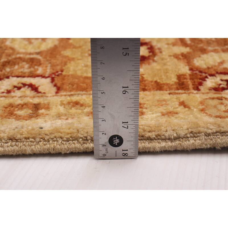 ECARPETGALLERY Hand-knotted Chobi Finest Ivory Wool Rug - 6'4 x 9'0