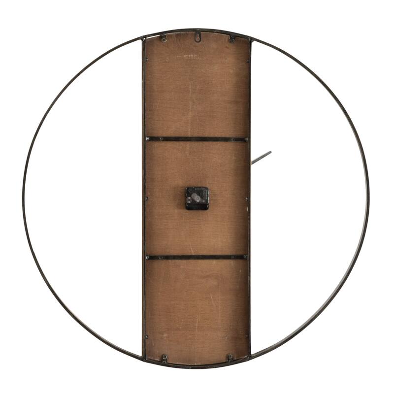 Kate and Laurel Ladd Round Numberless Wall Clock