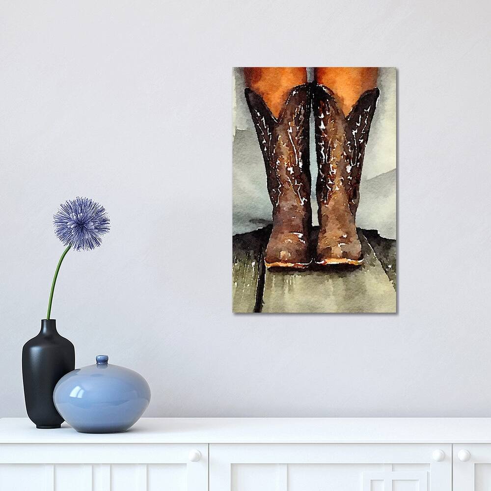 iCanvas "Married With My Boots On" by Heather Offord Canvas Print