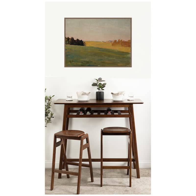 Kate and Laurel Evening 1910 Jan Ciaglinski by Nostalgia Prints Framed Canvas Wall Art Print