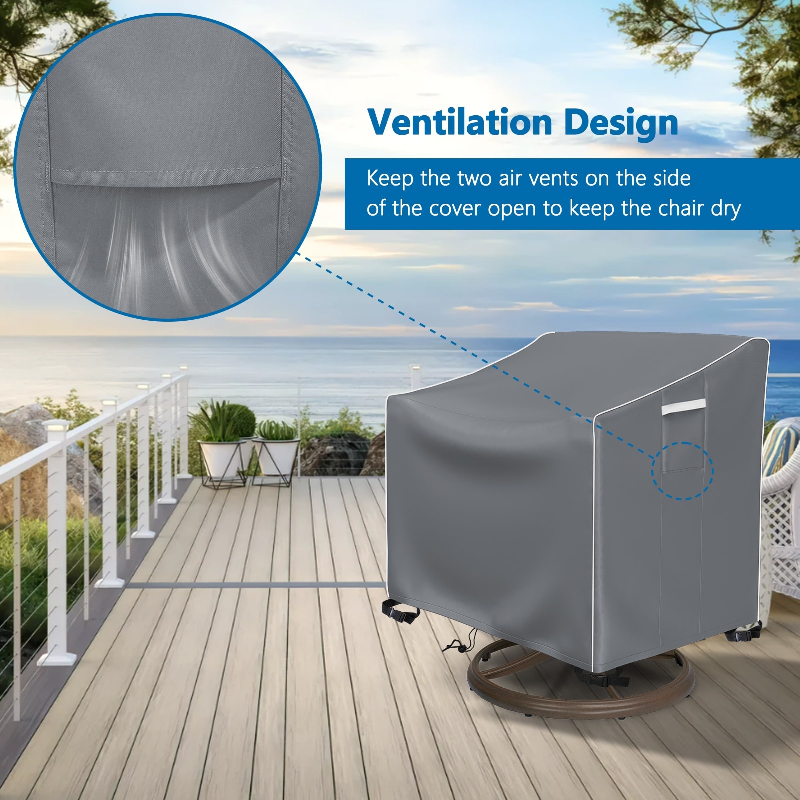 2-Pack Heavy Duty Waterproof Outdoor Lounge Chair Covers - All-Weather Patio Furniture Protection - 39\, image size:1600x1600