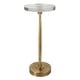 preview thumbnail 5 of 5, Uttermost Waveney Brass Drink Table - 11.5"W x 24"H x 11.5"D