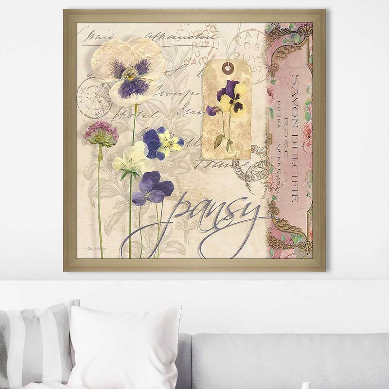 "Pansy" Print on Acrylic.