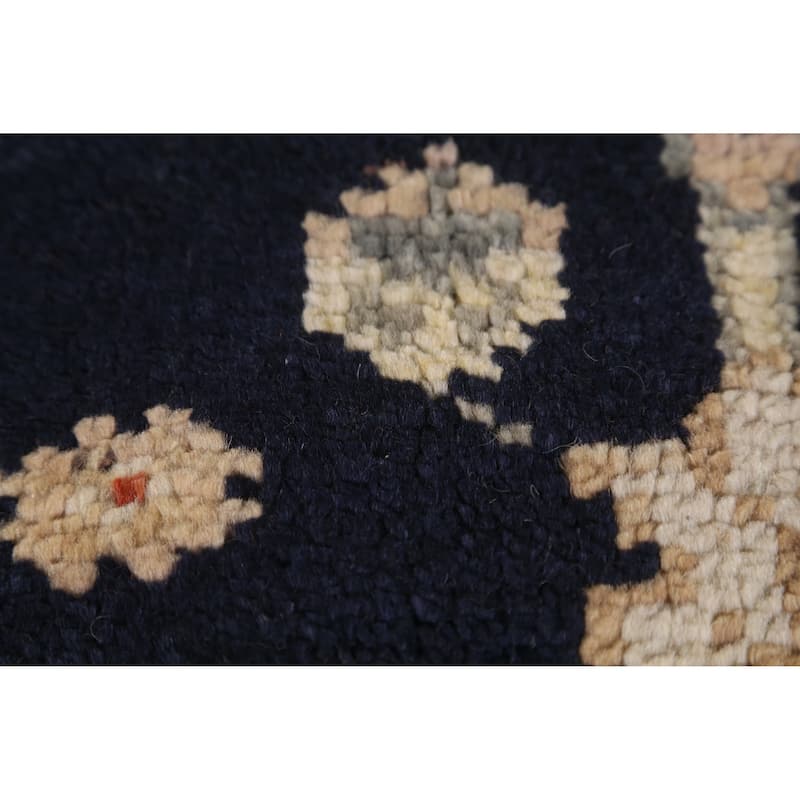 Orange Oushak Indian Area Rug Handmade Wool Carpet - 7'9" x 10'4" - 7'9" x 10'4" - Orange