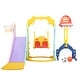 preview thumbnail 17 of 32, 5 in 1 Long Slide w/ Basketball Hoops,Football gate,Ringtoss,Swing Set
