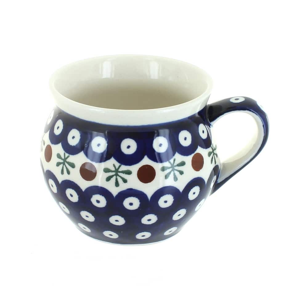 Blue Rose Polish Pottery 911 Zaklady Medium Bell Shaped Mug