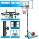 preview thumbnail 21 of 22, Roomfitters Portable Basketball Goal System with Stable Base and Wheels, Adjustable Height 5.6-7ft for Indoor Outdoor