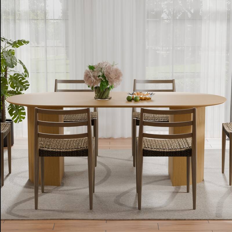 79 In Solid Wood Dining Table For 6 - 8 Person