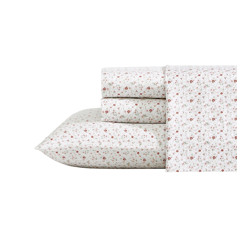 Laura Ashley Soft & Silky Sateen Printed Cotton Sheet Set