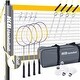 preview thumbnail 1 of 5, Haokelball Professional Badminton net Set for Backyard with 4 Rackets Set , 4 Nylon Shuttlecocks and Carry Bag