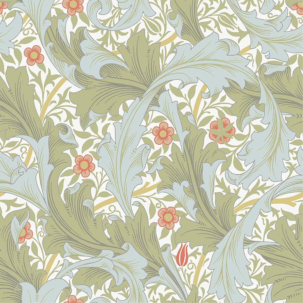 A-Street Prints Granville Olive Leafy Vine Wallpaper