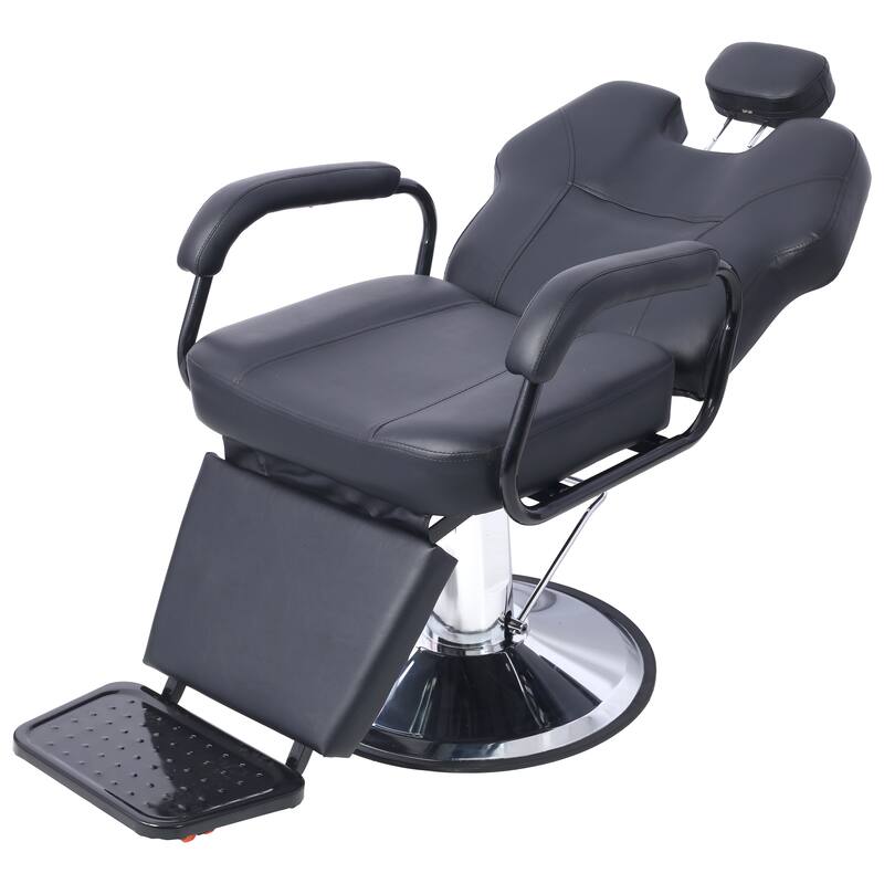 Artist hand Hair Barber Chair,Heavy Duty Hydraulic Spa Furniture Shampoo Reclining Extra Wider Seat Beauty Hair Salon Equipment