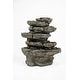 preview thumbnail 5 of 3, Multi-Level Stone Fountain With 9 LED Lights