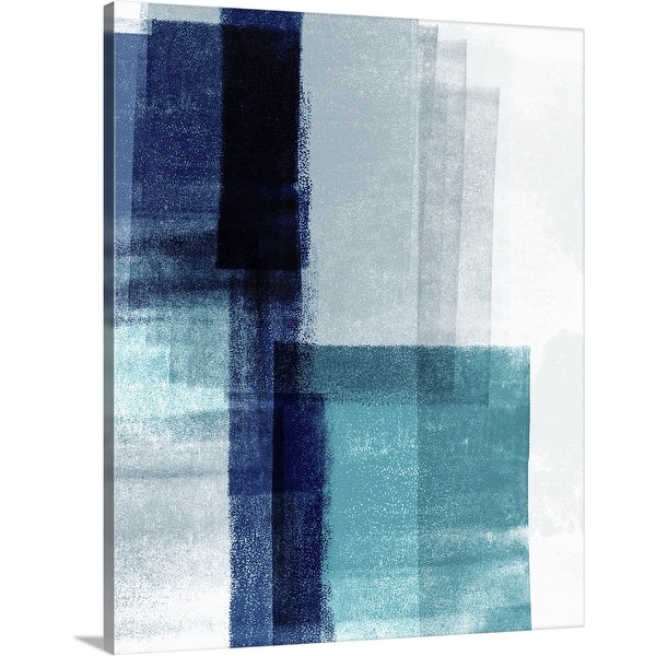 "Blue Abstract V" Canvas Wall Art