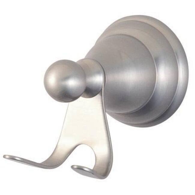 Elements Of Design Atlanta Double Robe Hook - Satin Nickel