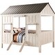 preview thumbnail 5 of 13, Weathered White and Washed Gray Full Bed