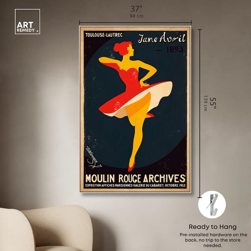 Moulin Rouge Canvas by Art Remedy