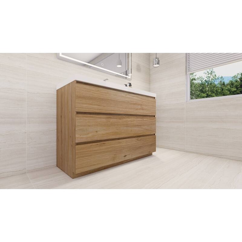 Aron 48'' Freestanding Vanity with Reinforced Acrylic Sink