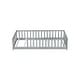 preview thumbnail 83 of 84, Montessori Twin Size Toddler Floor Bed with Fence without Door, Open-row Design Wood Frame Platform Bed with Safety Guardrails
