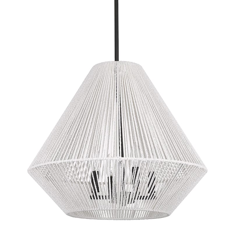 Valentina 4 Light Pendant - 23x17.75" - Black - 23x17.75"