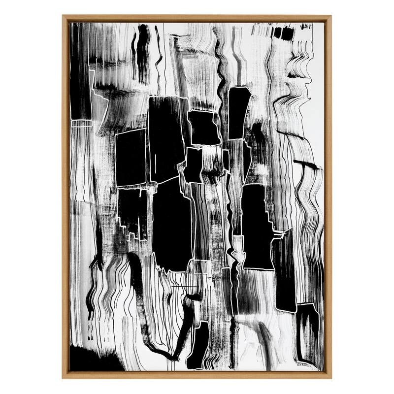Kate and Laurel Sylvie Be Bold Framed Canvas by Leah Nadeau