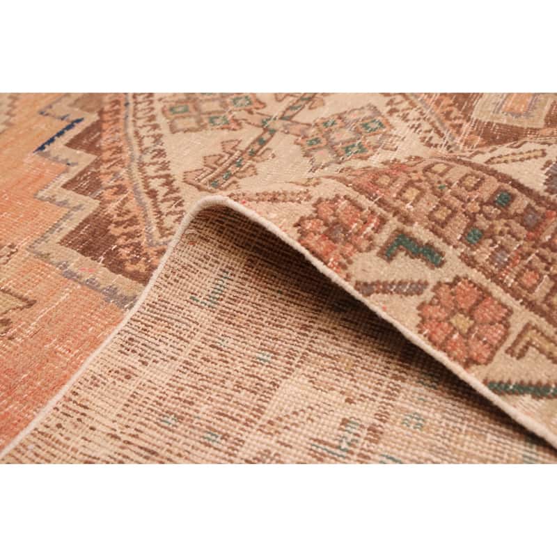 ECARPETGALLERY Hand-knotted Antalya Vintage Copper Wool Rug - 4'10 x 6'0
